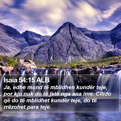 Isaia 54:15 ALB Bible Verse Image
