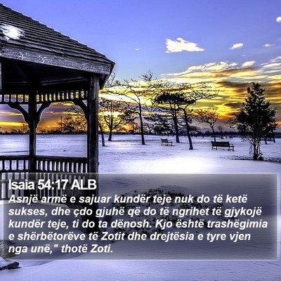 Isaia 54:17 ALB Bible Verse Image