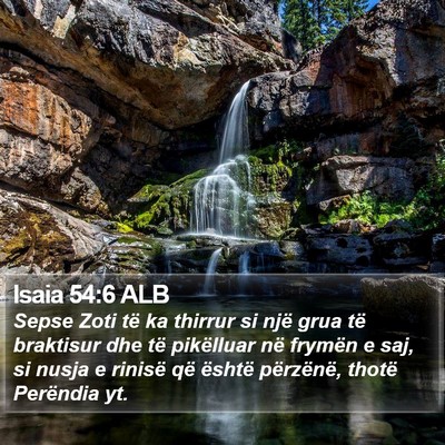 Isaia 54:6 ALB Bible Verse Image