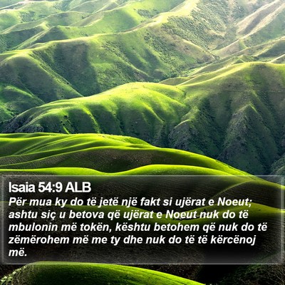 Isaia 54:9 ALB Bible Verse Image