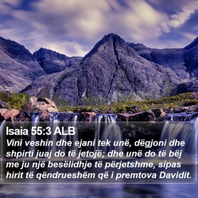 Isaia 55:3 ALB Bible Verse Image