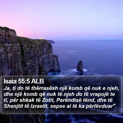 Isaia 55:5 ALB Bible Verse Image