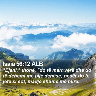 Isaia 56:12 ALB Bible Verse Image