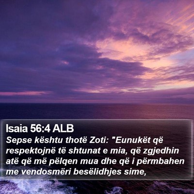 Isaia 56:4 ALB Bible Verse Image