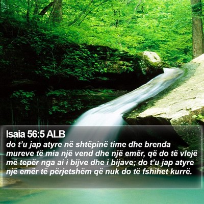 Isaia 56:5 ALB Bible Verse Image