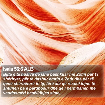 Isaia 56:6 ALB Bible Verse Image