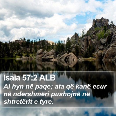 Isaia 57:2 ALB Bible Verse Image