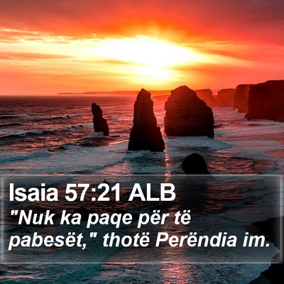 Isaia 57:21 ALB Bible Verse Image