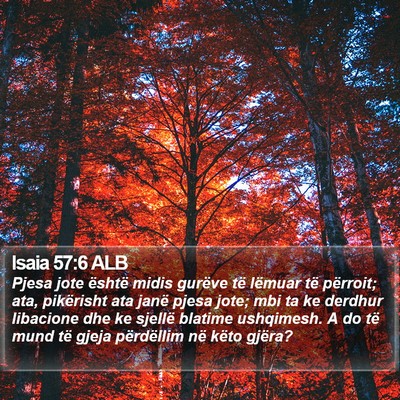 Isaia 57:6 ALB Bible Verse Image