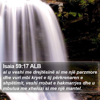 Isaia 59:17 ALB Bible Verse Image