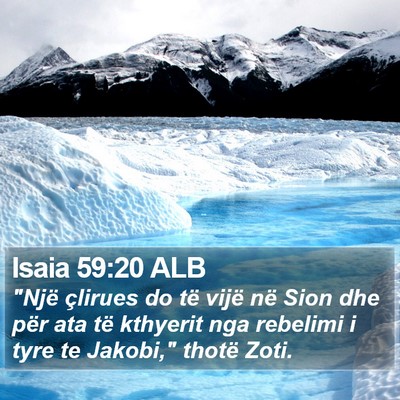 Isaia 59:20 ALB Bible Verse Image
