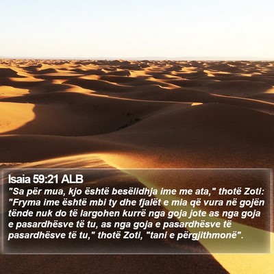 Isaia 59:21 ALB Bible Verse Image