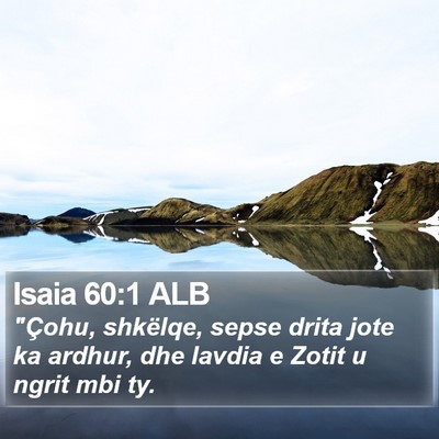 Isaia 60:1 ALB Bible Verse Image