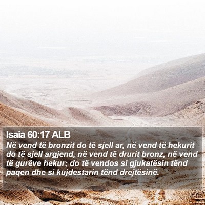 Isaia 60:17 ALB Bible Verse Image