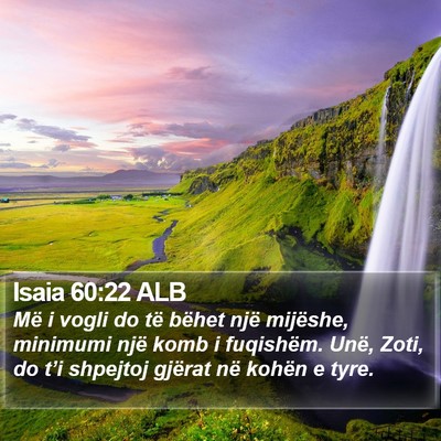 Isaia 60:22 ALB Bible Verse Image