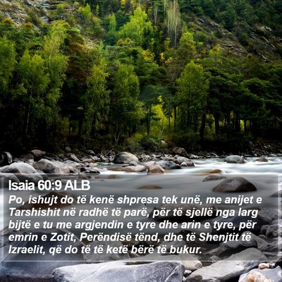 Isaia 60:9 ALB Bible Verse Image