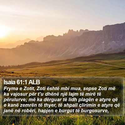 Isaia 61:1 ALB Bible Verse Image