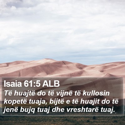 Isaia 61:5 ALB Bible Verse Image