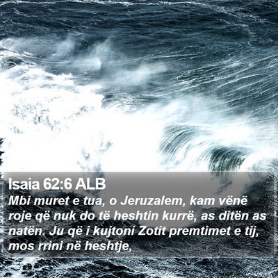 Isaia 62:6 ALB Bible Verse Image