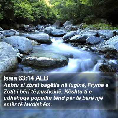 Isaia 63:14 ALB Bible Verse Image