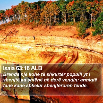 Isaia 63:18 ALB Bible Verse Image