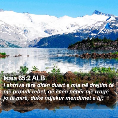 Isaia 65:2 ALB Bible Verse Image