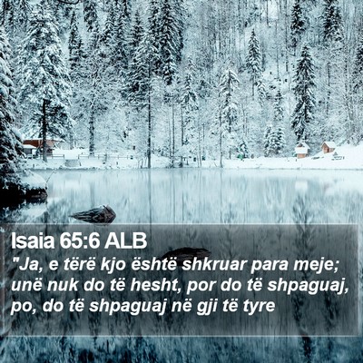 Isaia 65:6 ALB Bible Verse Image