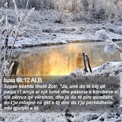 Isaia 66:12 ALB Bible Verse Image