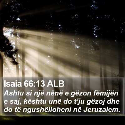 Isaia 66:13 ALB Bible Verse Image