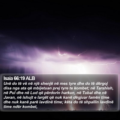 Isaia 66:19 ALB Bible Verse Image