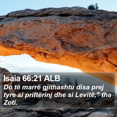 Isaia 66:21 ALB Bible Verse Image
