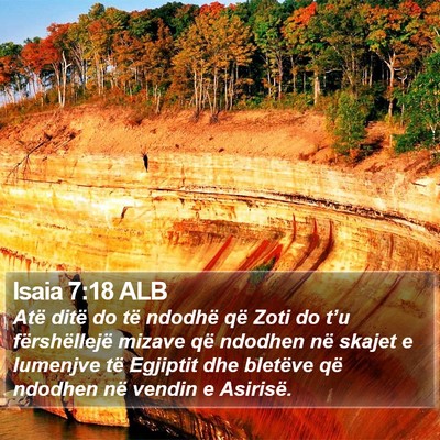 Isaia 7:18 ALB Bible Verse Image