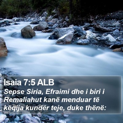 Isaia 7:5 ALB Bible Verse Image