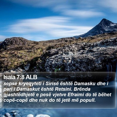 Isaia 7:8 ALB Bible Verse Image