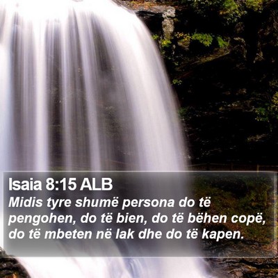 Isaia 8:15 ALB Bible Verse Image