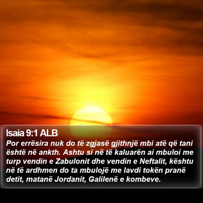 Isaia 9:1 ALB Bible Verse Image