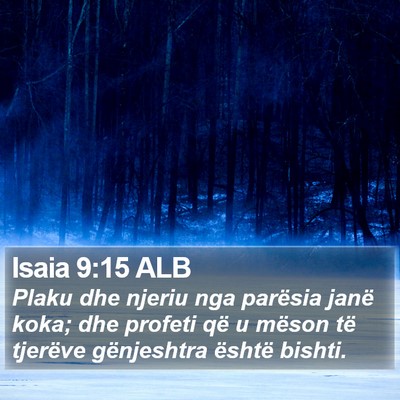 Isaia 9:15 ALB Bible Verse Image
