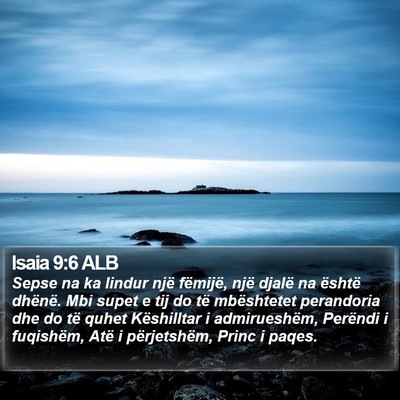 Isaia 9:6 ALB Bible Verse Image