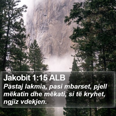 Jakobit 1:15 ALB Bible Verse Image