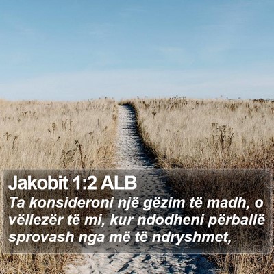 Jakobit 1:2 ALB Bible Verse Image