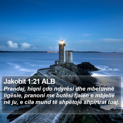 Jakobit 1:21 ALB Bible Verse Image