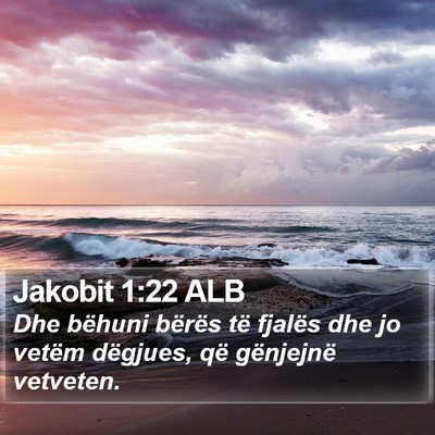 Jakobit 1:22 ALB Bible Verse Image