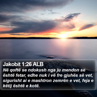 Jakobit 1:26 ALB Bible Verse Image