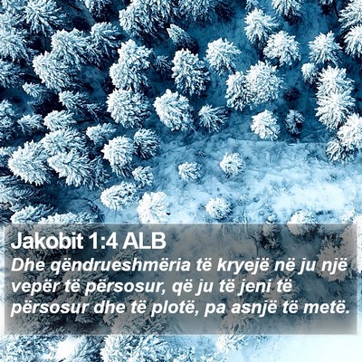 Jakobit 1:4 ALB Bible Verse Image