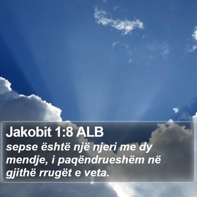 Jakobit 1:8 ALB Bible Verse Image