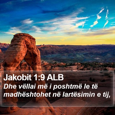 Jakobit 1:9 ALB Bible Verse Image