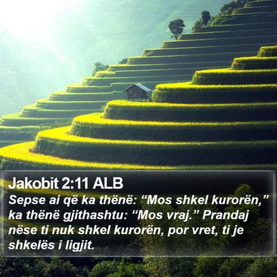 Jakobit 2:11 ALB Bible Verse Image