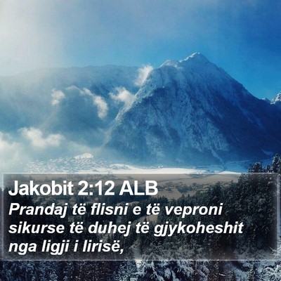 Jakobit 2:12 ALB Bible Verse Image
