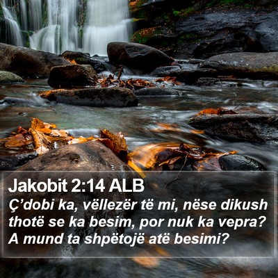 Jakobit 2:14 ALB Bible Verse Image