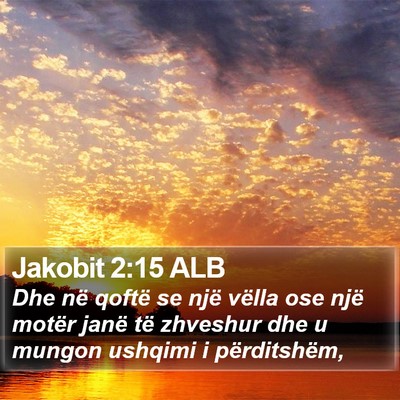 Jakobit 2:15 ALB Bible Verse Image